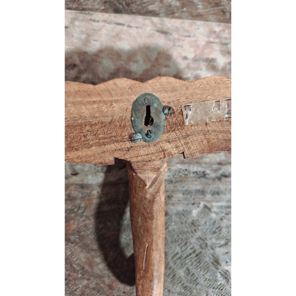 VINTAGE Hand Carved Wooden Elephant Wall Hook for Caps/Keys/Leashes Unique - Picture 4 of 6